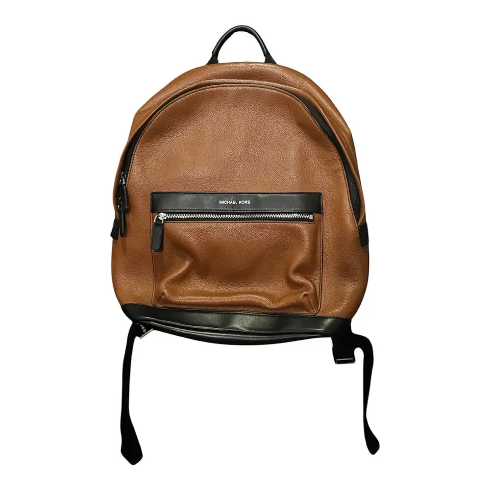 MICHAEL KORS Mason Explorer Brown Leather Backpack